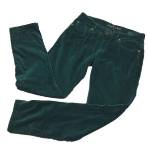MIH Jeans The Breathless Jean Deep Teal Five Pocket Low Rise Skinny Pant